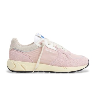 Pepe Jeans Marlon Divided leather trainers pink