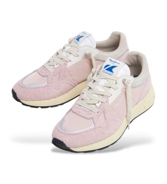 Pepe Jeans Marlon Divided leather trainers pink