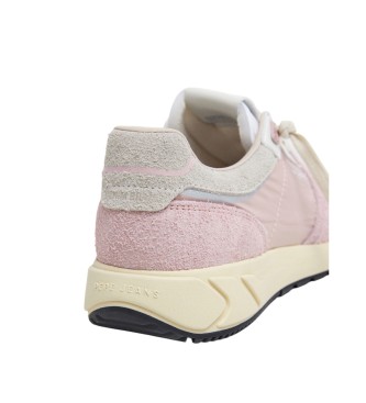 Pepe Jeans Marlon Divided leather trainers pink