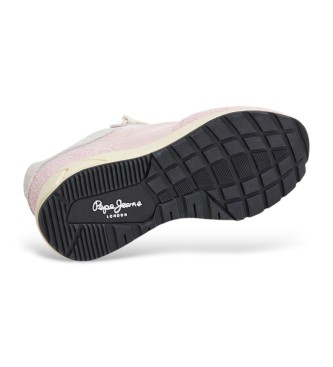 Pepe Jeans Marlon Divided leather trainers pink