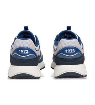 Pepe Jeans Marlon Grade usnjene superge modre barve