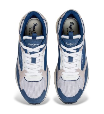 Pepe Jeans Marlon Grade usnjene superge modre barve