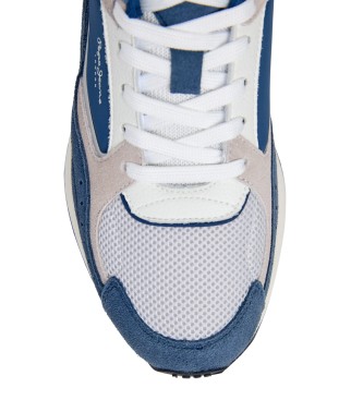 Pepe Jeans Marlon Grade usnjene superge modre barve