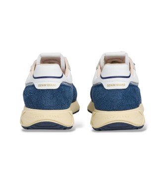 Pepe Jeans Marlon Life Usnjene superge modre barve