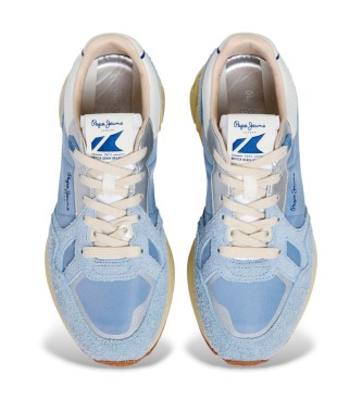 Pepe Jeans Marlon Life - Baskets en cuir bleu