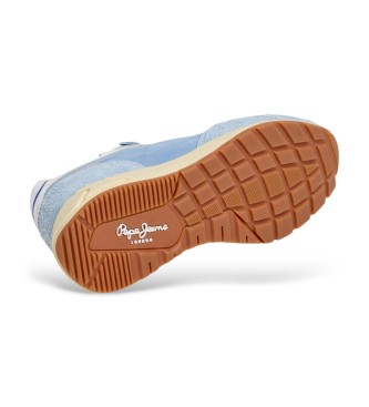 Pepe Jeans Marlon Life - Baskets en cuir bleu