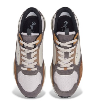 Pepe Jeans Braune Marlon Leder Turnschuhe