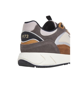 Pepe Jeans Braune Marlon Leder Turnschuhe