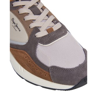 Pepe Jeans Braune Marlon Leder Turnschuhe