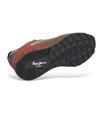 Pepe Jeans Lder Sneakers Marlon Sport brun