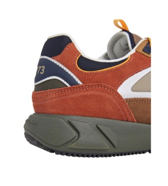 Pepe Jeans Lder Sneakers Marlon Sport brun