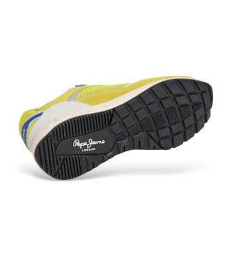 Pepe Jeans Marlon športne usnjene superge rumene barve