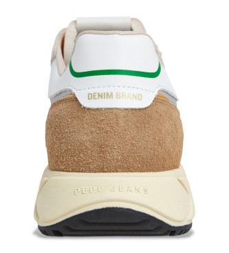 Pepe Jeans T�nis de couro Marlon Vibe amarelo