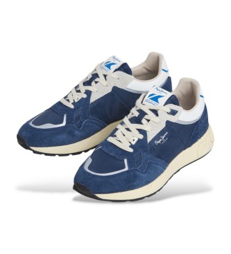 Pepe Jeans Marlon Vibe lder sneakers marinbl