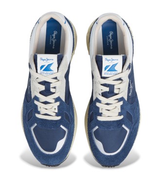 Pepe Jeans Marlon Vibe lder sneakers marinbl