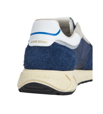 Pepe Jeans Marlon Vibe lder sneakers marinbl