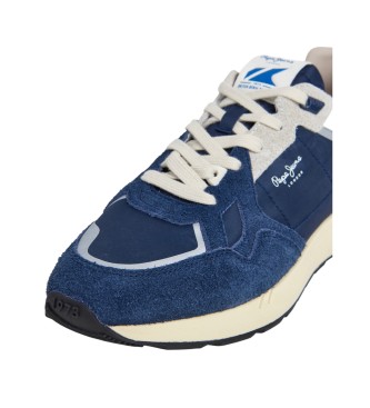 Pepe Jeans Marlon Vibe lder sneakers marinbl