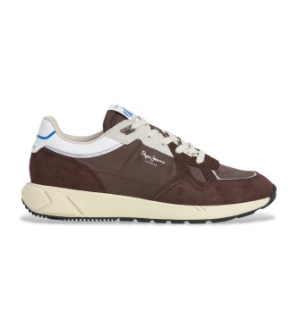 Pepe Jeans Marlon Vibe brune trningssko i lder