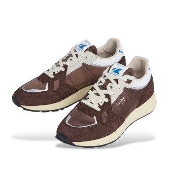 Pepe Jeans Marlon Vibe brune trningssko i lder