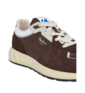 Pepe Jeans Marlon Vibe brune trningssko i lder