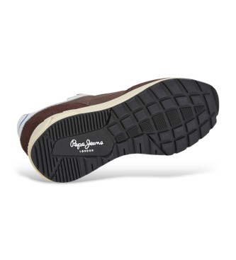 Pepe Jeans Marlon Vibe brune trningssko i lder