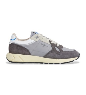 Pepe Jeans Marlon Vibe Leder Turnschuhe grau