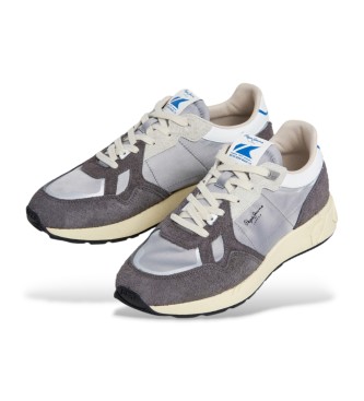 Pepe Jeans Marlon Vibe Leder Turnschuhe grau