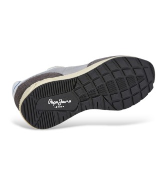 Pepe Jeans Marlon Vibe Leder Turnschuhe grau
