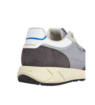 Pepe Jeans Marlon Vibe Leder Turnschuhe grau