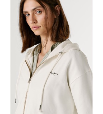 Pepe Jeans Mikina Marsu iz temno bele barve