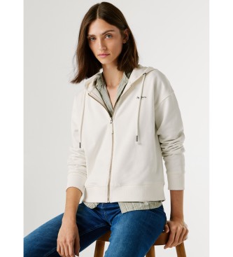 Pepe Jeans Mikina Marsu iz temno bele barve