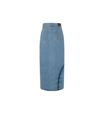 Pepe Jeans Maxi rok Hw Tie Dye blauw