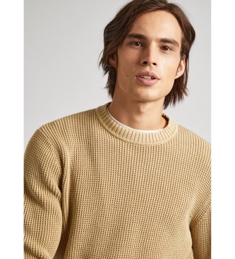 Pepe Jeans Beżowy sweter Maxwell