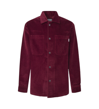 Pepe Jeans Camicia di velluto a coste marrone Melville