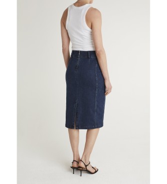 Pepe Jeans Blue Midi Skirt