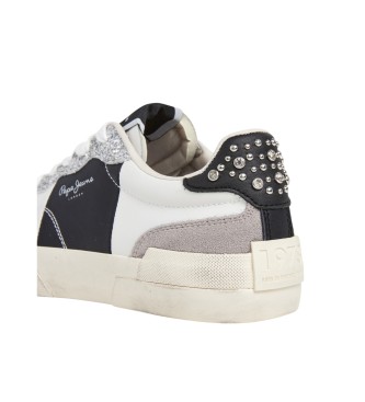 Pepe Jeans Skórzane sneakersy Milan Court w kolorze białym