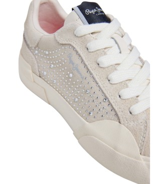 Pepe Jeans Milan Shine beige Lederschuhe