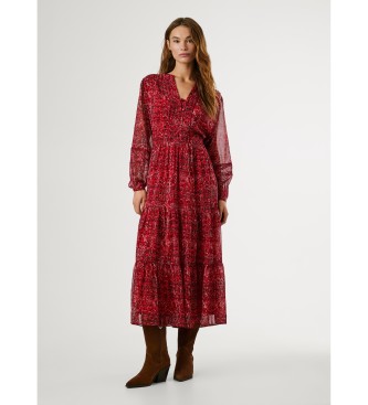 Pepe Jeans Vestido Miley rojo