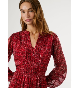 Pepe Jeans Vestido Miley rojo