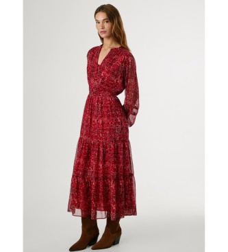 Pepe Jeans Vestido Miley rojo