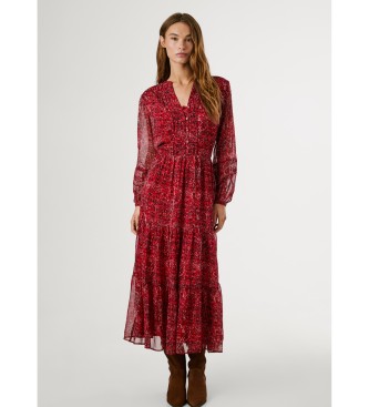 Pepe Jeans Vestido Miley rojo