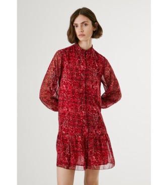 Pepe Jeans Vestido Mimi vermelho
