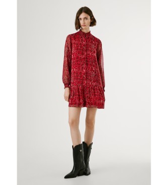 Pepe Jeans Vestido Mimi vermelho