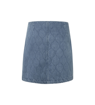 Pepe Jeans Falda Mini Hw Quilted azul