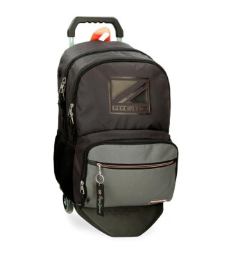 Pepe Jeans Pepe Jeans Cody 46cm adaptable backpack two compartments black