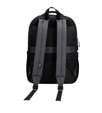 Pepe Jeans Adaptowalny plecak komputerowy Grays z dwiema przegrodami, czarny