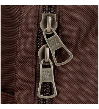 Pepe Jeans Zaino per computer adattabile Horley con due scomparti marroni