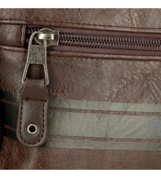Pepe Jeans Zaino per computer adattabile Horley con due scomparti marroni