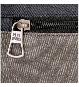 Pepe Jeans Adaptowalny plecak Uchwyt na komputer Harry dwie komory szary -31x44x15cm
