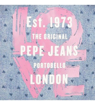 Pepe Jeans Pepe Jeans Noni denim rugzak 23 cm blauw, roze